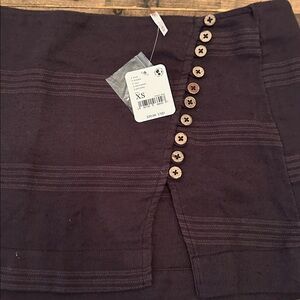 NWT Free People Gray Mini Skirt